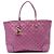 Bamboo Tote Gucci Pink Metallic Guccissima Heart Bit