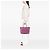 Bamboo Tote Gucci Pink Metallic Guccissima Heart Bit - vista 5