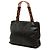 Borsa Tote Chanel Black CC in vitello con catena tartarugata - vista 2