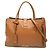 Borsa Satchel Miu Miu in pelle di capra marrone Madras