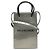 Balenciaga Porta-cellulare Shopping Logo Mini in vernice argento