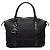Bolso Gucci Black Medium GG Canvas Charm Dome Satchel