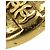 Orecchini a clip rotondi in cristallo placcati oro Chanel Gold CC - vista 11