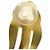 Orecchini a clip rotondi in cristallo placcati oro Chanel Gold CC - vista 13