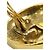 Orecchini a clip rotondi in cristallo placcati oro Chanel Gold CC - vista 6
