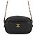 Chanel Small CC Quilted Camera Bag aus schwarzem Lammleder