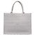 Dior Gray Medium Cannage Embroidered Book Tote
