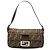 Fendi Baguette Tasche aus braunem Zucca Canvas