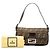 Fendi Baguette Tasche aus braunem Zucca Canvas - Ansicht 7