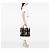 Autre Marque Saint Laurent Black Printed Nylon Love Card Tote Negro - vista 6