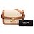 Céline Celine Beige Classique Canvas and Calfskin Triomphe Crossbody - vista 7