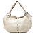 Céline Celine Bittersweet Hobo in pelle di vitello grana metallizzata bianca