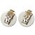 Chanel Silver CC Brass Croisiere Runde Clip-On Ohrringe - Ansicht 2