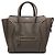 Céline Celine Mini Luggage Tote aus grauem genarbtem Kalbsleder
