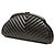 Clutch Chanel Timeless Kisslock in pelle d'agnello nera chevron Nero - vista 2