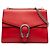 Borsa a tracolla Dionysus Gucci rossa media in pelle di vitello