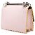 Fendi Pink Small Scalloped Leather Kan I Crossbody - vista 2