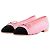 Chanel Ballerine Paillettes Rosa Punta Nera
