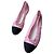 Chanel Ballerine Paillettes Rosa Punta Nera - vista 2
