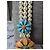 Collier Chanel multi-rangs en perles et fleurs émaillées Blanc Multicolore - vue 19