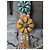 Collier Chanel multi-rangs en perles et fleurs émaillées Blanc Multicolore - vue 9