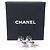 Orecchini a lobo Chanel argento con strass - vista 11