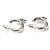 Orecchini a lobo Chanel argento con strass - vista 5