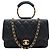 BORSA A MANO CHANEL MINI LOOP WALLET ON CHAIN PELLE CAVIAR NERA WOC