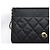 BORSA A MANO CHANEL MINI LOOP WALLET ON CHAIN PELLE CAVIAR NERA WOC - vista 14