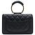 BORSA A MANO CHANEL MINI LOOP WALLET ON CHAIN PELLE CAVIAR NERA WOC - vista 2