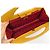 NUOVA BORSA A MANO LOEWE POCHETTE MANICO IN PELLE GIALLO SENAPE CLUTCH BAG - vista 8