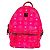 Mochila MCM em couro rosa