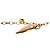 Autre Marque Collar GAVELLO Milan Plata Chapada Oro Esmalte Rosa Dorado - vista 10