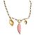 Autre Marque Collar GAVELLO Milan Plata Chapada Oro Esmalte Rosa Dorado - vista 7