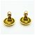 Pendientes de clip Chanel chapados en oro - vista 6