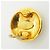 Pendientes de clip Chanel Coco Mark Circle Gold - vista 4