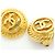 Pendientes de clip Chanel Coco Mark Circle Gold - vista 6