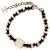 Colar choker Chanel em couro e metal - vista 3