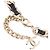 Colar choker Chanel em couro e metal - vista 5