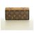 Louis Vuitton Monogram Giant Reverse Portefeuille Sarah Long Wallet Marrom - vista 7