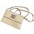 Off White Off-White Handtasche aus blassgelbem Leder