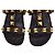 Valentino Garavani Sandali Roman Stud Shearling Neri - vista 13