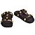 Valentino Garavani Sandali Roman Stud Shearling Neri - vista 5