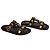 Valentino Garavani Sandali Roman Stud Shearling Neri - vista 6