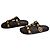 Valentino Garavani Sandali Roman Stud Shearling Neri - vista 7