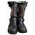Stivali biker Ash borchiati in pelle nera