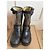 Stivali biker Ash borchiati in pelle nera - vista 2