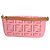 Fendi Baguette Borsa a tracolla in tela rosa FF Broderie Anglaise - vista 5