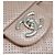 Chanel Classique Flap Bag em couro perfurado bege - vista 6