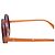 Autre Marque Gafas de sol redondas FACE À FACE Paris Wonder 1 - Acetato Burdeos y Naranja - vista 10